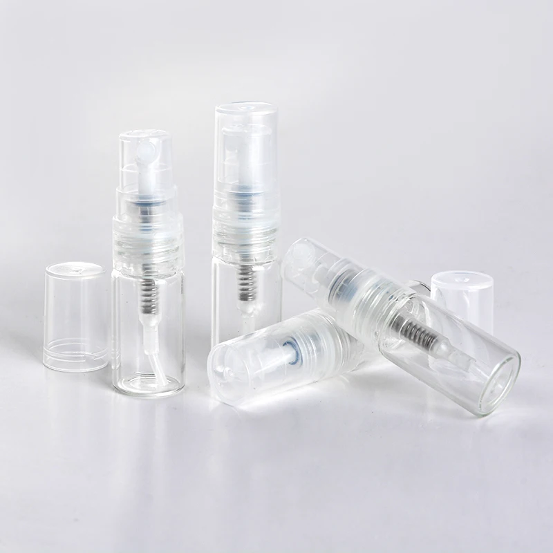 2ml 3ml 5ml 10ml Mini Portable Transparent Glass Perfume Bottle With Spray&Empty Parfum Cosmetic Vial With Atomizer For Travel customfancy luxury round 2ml 3ml 5ml 10ml mini empty spray bottle glass perfume sample atomizer tester oil packaging