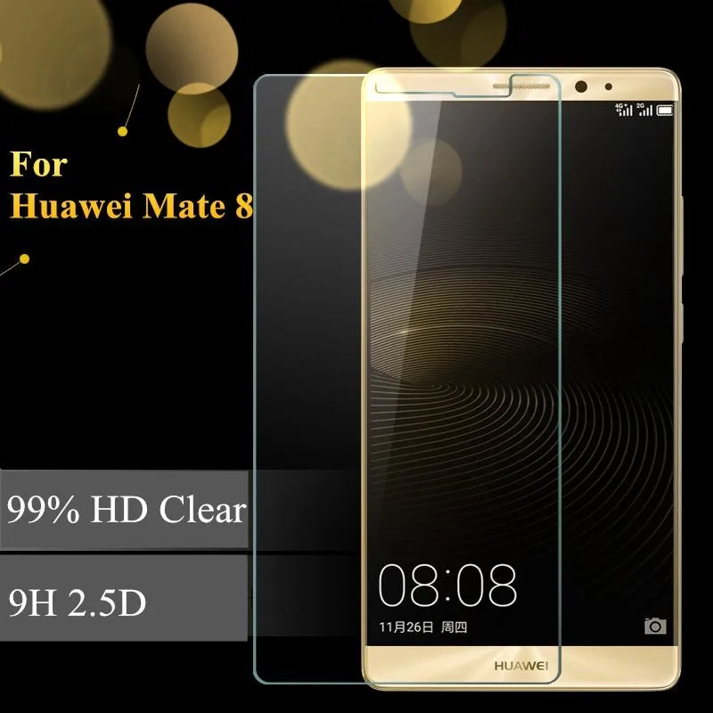 2 шт Защитное стекло для экрана huawei mate 8 из закаленного стекла для huawei mate 8 glass mate 8 Защитная плёнка wolfrule с защитой от царапин [