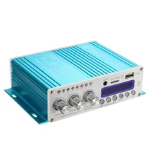 Синий 12 в цифровой мини Bluetooth Hi-Fi стерео автомобильный аудио усилитель Усилитель MP3-Плеер для автомобиля дома авто аксессуары для интерьера