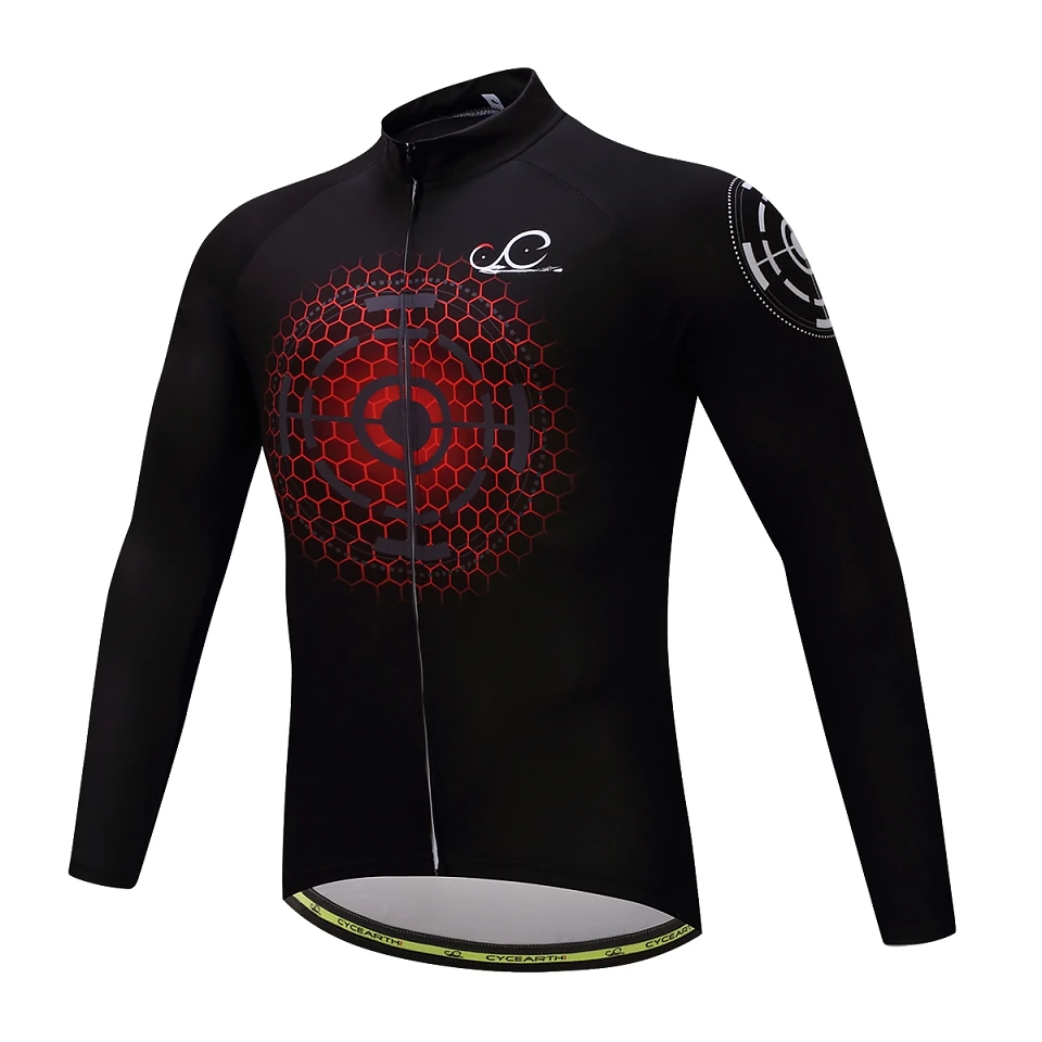Pro Team мужские с длинным рукавом велосипедные трикотажные изделия велосипедная спортивная одежда уличная дышащая дорожная форма велосипедная одежда рубашка одежда