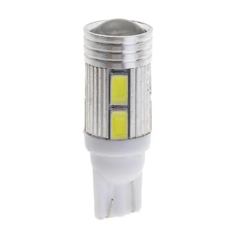 2 шт. T10 W5W 10SMD 5630 Автомобильный светодиодный светильник автомобилей 6000K белый светильник-излучающий диод сбоку/Обратный лампа 12V авто аксессуары