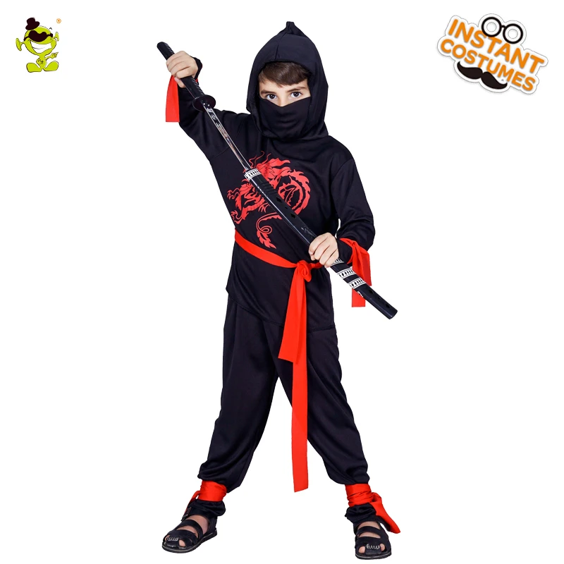 red and black ninja costume