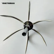 YINGTOUMAN нержавеющая сталь 2 шт./лот сильный Sharp Прочный портативный складной дешево рыболовные крючки якорь форма для морской/Река/ озеро