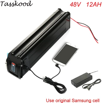 

No taxes 48v 750w silver fish style lithium ion battery 48v 12ah bafang bbs02 750w ebike battery