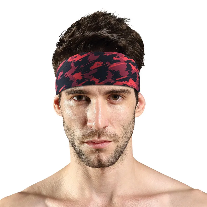 2019 new cycling Sweatband Stretch Head Tie HeadbandSports Sweatbands Tennis Basketball Sweat Hair Band #4m18 (3)