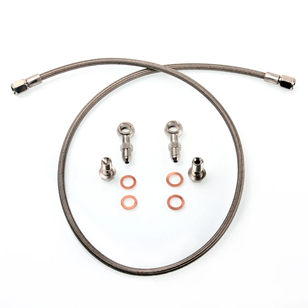 Kinugawa Turbo Oil Feed Line Kit 100cm 4AN for SUBARU WRX w/ for