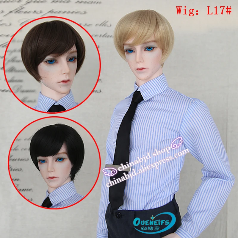 Парик для куклы BJD,, парик 9-10 дюймов, 1/3, высокотемпературный парик для мальчика, короткие волосы, кукла с челкой, модный тип, стильные волосы