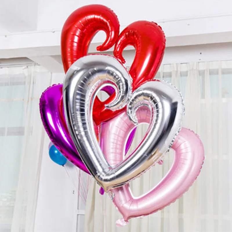 36" Heart Shape Helium Foil Balloons For Valentine's Day Decorations