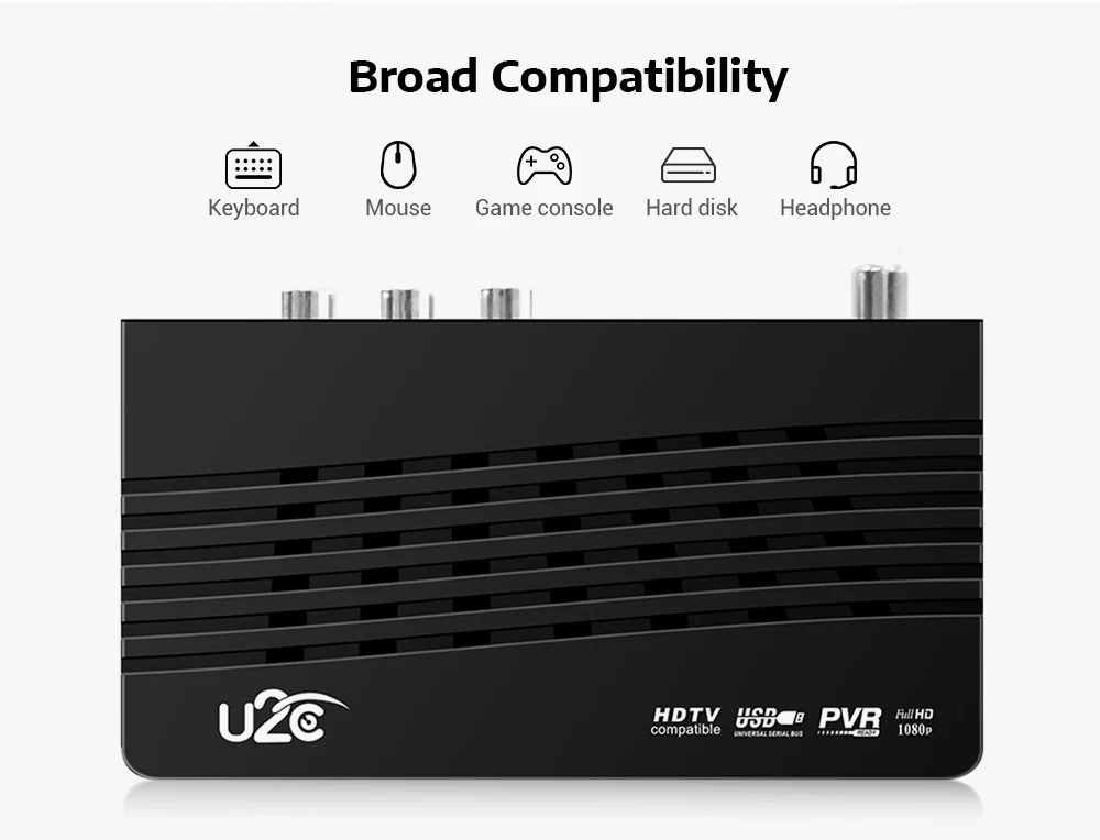 U2C DVB 115 T2 HD tv Stick цифровой наземный ТВ приемник с пультом дистанционного управления