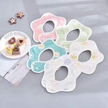 2 шт., детский нагрудник, газовый гидрофил Doeken, хлопок, Baberos Bebe Impermeables, бандана, нагрудники для девочек и мальчиков, материал Baberos Slabbetjes B5010