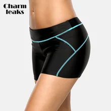 Charmleaks женские спортивные плавки, женские плавки бикини, шорты для мальчиков, тонкие лоскутные обтягивающие плавательные трусы купальник, трусы