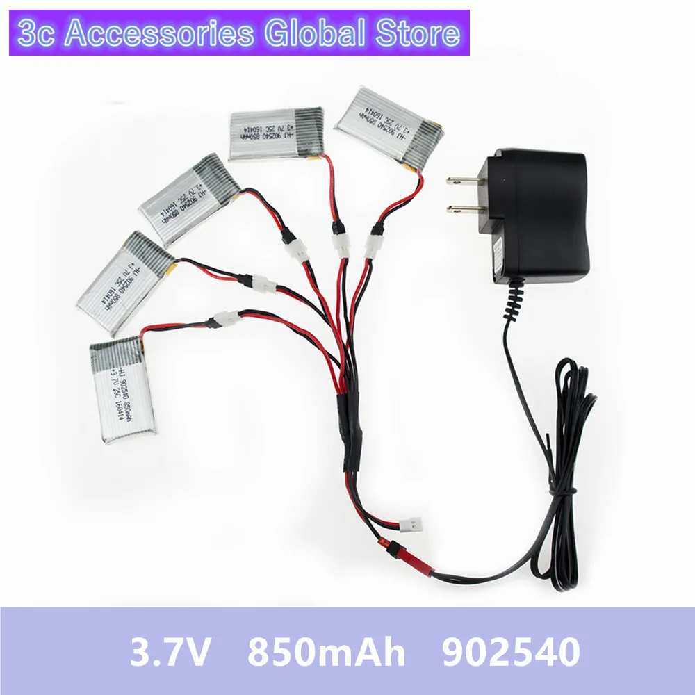 5 шт. настенное зарядное устройство с Syma X5 rc Lipo батарея 3 7 V 850mAh для syma x5c x5sw x5sc cx30 cx30w