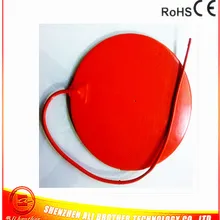 XD-H-D-1414 3d принтер нагреватель силиконовый резиновый нагреватель 220 В 400 Вт диаметр 270 мм клейкий 1 лицевой диаметр 3 мм отверстие в центре 500 мм свинец