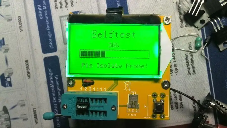 Многофункциональный тестер транзисторов DYKB LC T3 ESR SCR LCR MOS PNP 12864 LCD|Запасные части| |