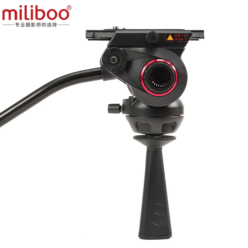 Miliboo MTT702B Портативный штатив из углеродного волокна для профессиональной видеокамеры/DSLR штатив, с гидравлической шаровой головкой