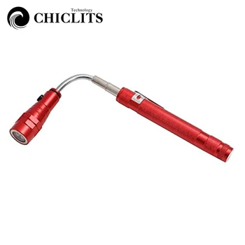 

CHICLITS Multifunctional Telescopic Magnetic Powerful Flashlight Torch Emergency Light Flexible Neck Pick Up Tool Car Fix Tools
