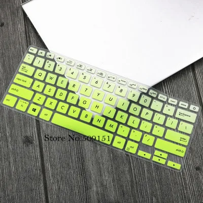 Для ASUS VivoBook S13 S330UN s330 s330ua S330U Адольфович S 13 13,3 дюйма силиконовая для ноутбука чехол для клавиатуры ноутбука направляющее покрытие протектор - Цвет: Gradualgreen