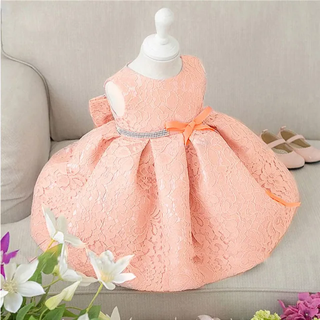 Beautiful Baby Girl Dresses with Cap Super Back Bow