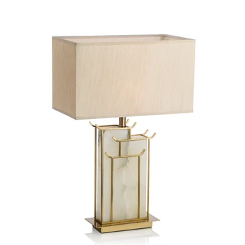 

Chinese Style Table Lamp Stone Fabric Bedside Lamp Bedroom Living Room Table Lights Home Deco Desk Lamp Cover Loft Study Desk Li