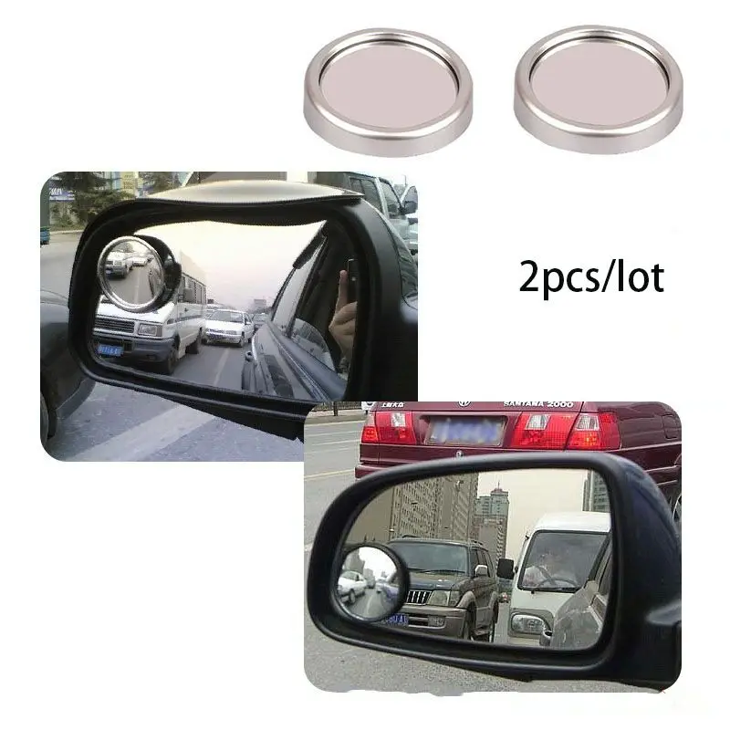 Car Convex Mirror Blind Spot Driving ,Small Round Car Rearview Mirror, 2pcs/lot SD 2401in