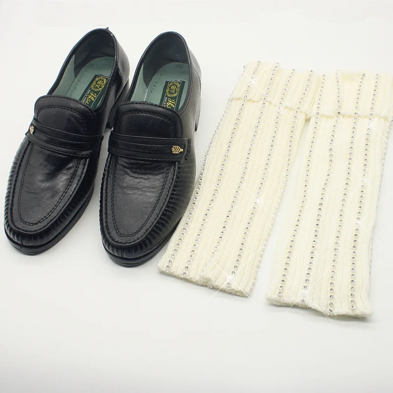 Rare Fashion Crystal MJ Micheal Jackson Billie Jean Baggy Ankle handmade 100% For Collection Show