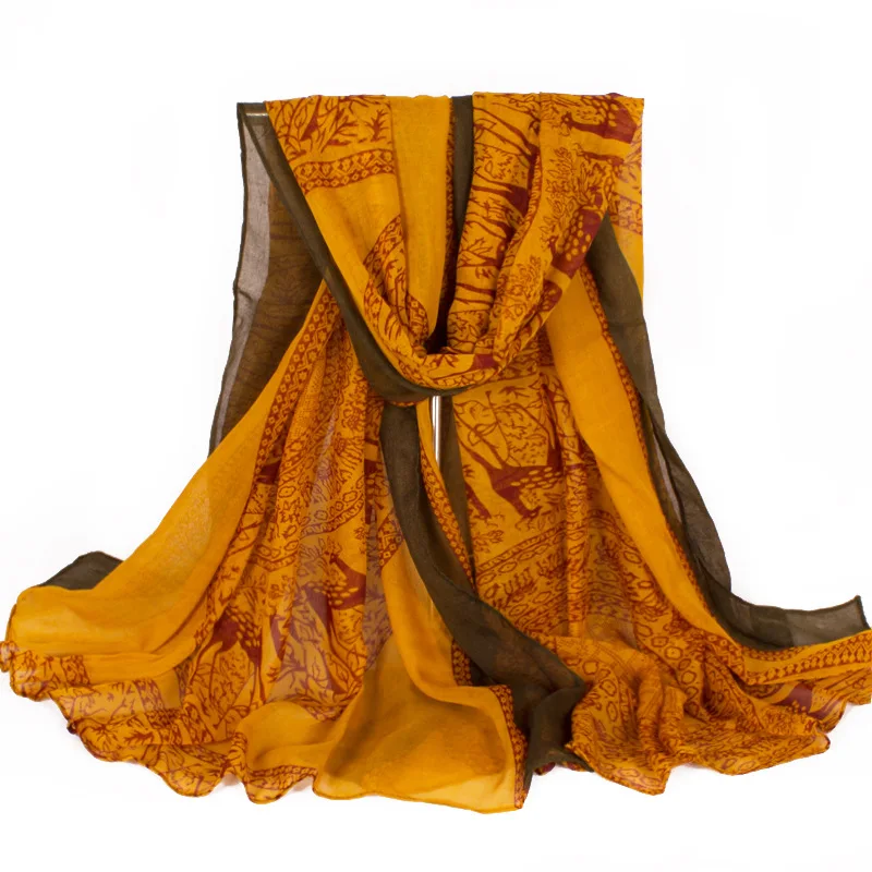

Thick Plus Size Deer Knit Scarf With Brown Side Women New Autumn Winter Scarf Warm Shawls and Scarves 180*110cm