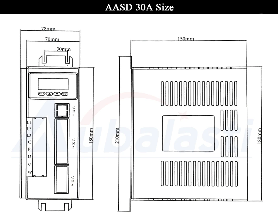 Aubalasti 1.8KW AC драйвер серводвигателя 6N. m 30000 об/мин 110ST-M06030 AC мотор совпадающий драйвер серводвигателя двигатель в сборе Комплекты