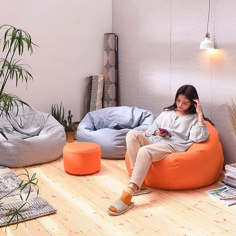 

Lazy Couch Tatami Removable Bedroom Balcony Small Sofa Girl Single Net Red Creative Lazy Bean Bag