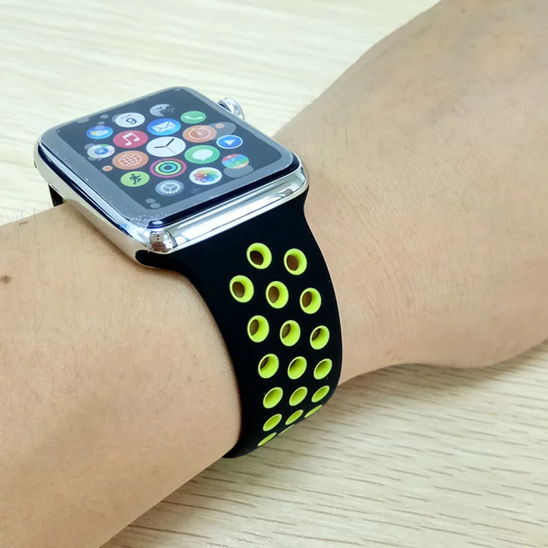 nike sport band black volt