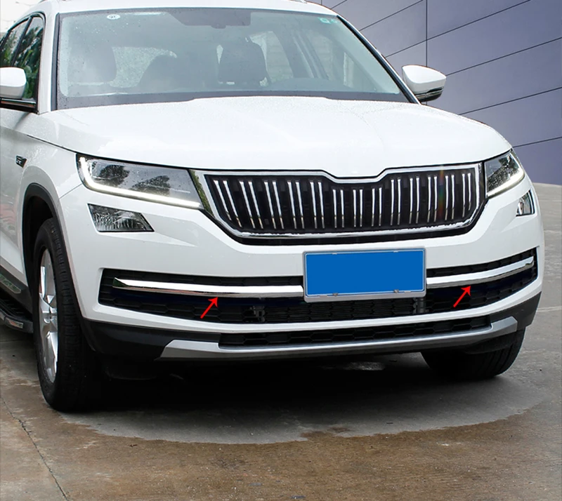 2 шт. abs для SKODA KODIAQ- передняя решетка декоративная яркая отделка