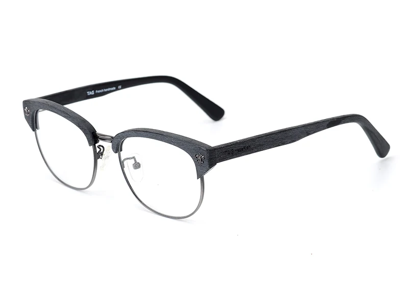 TAG Hezekiah, брендовые винтажные деревянные ретро очки с заклепками, оправа для мужчин и женщин, деревянные очки для близорукости по рецепту