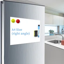 Стираемая магнитная доска на холодильнике заметка сообщение МАРКЕР ПИСЬМО белая доска сухое стирание планировочное Рисование белая доска