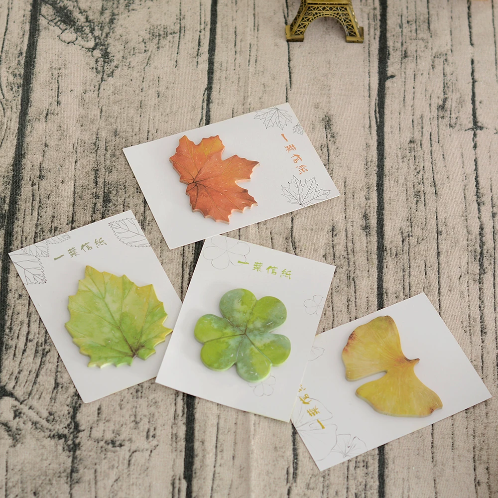 

Colorful Fallen Watercolor Leaves Memo Notepad Notebook Memo Pad Self-Adhesive Sticky Notes Bookmark Promotional Gift Stationery