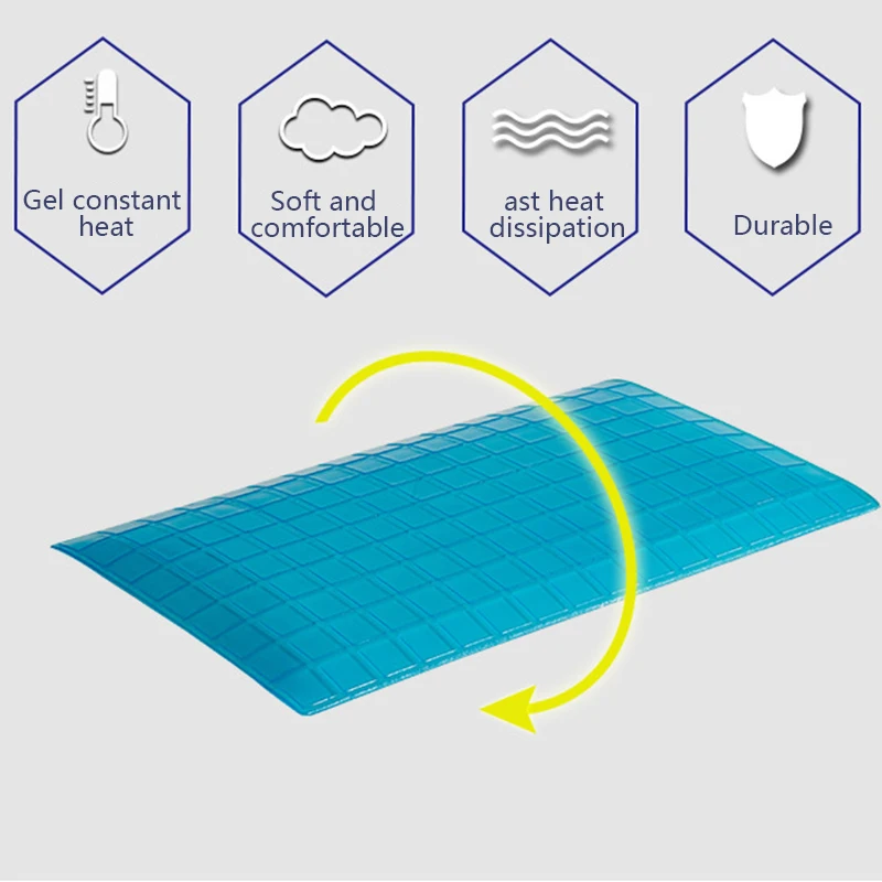 Yomdid Подушка с эффектом памяти, подушка из пены для шеи, белая гелевая Подушка для кровати, голубые охлаждающие подушки для сна, подушки для путешествий, подушка для снятия усталости шеи