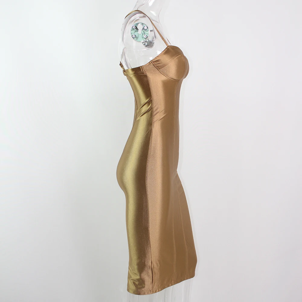 Сексуальный v-образный вырез с ремешками крест-накрест с бретельками миди платья бордового цвета золотой блестящий атлас по колено облегающее платье с открытой спиной, вечерние платья