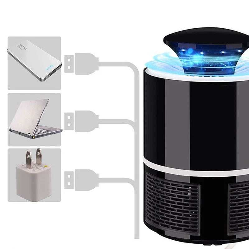 

Electric Mosquito Killer Lamp USB Rechargeable Fly Bug Zapper LED Light Insect Trap for Home Garden MAL999