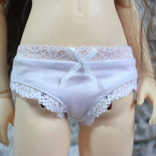 Белые трусы с кружевным бантом для кукол BJD базовые 1/3 1/4 SD DD MSD MDD аксессуары