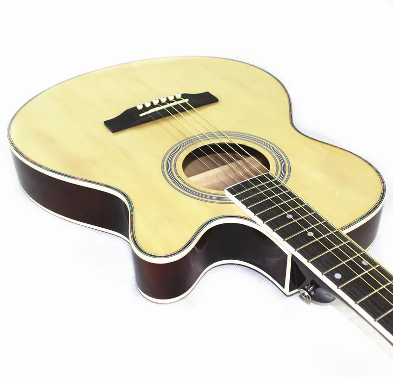 Diduo 40 дюймов Высокое качество Акустическая народная гитара палисандр гриф гитары ra с 6 струнами ультра тонкий корпус ведро с эквалайзером