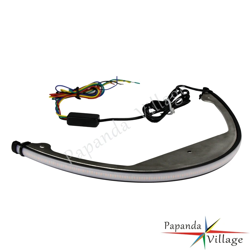 tl-109 suzuki boulevard m109r sequential switchback flowing led tail brake turn signal  light bar fender eliminator kit (25)04