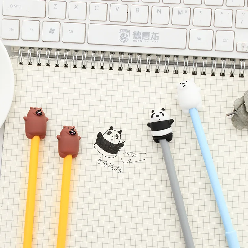 

1Pcs 2019 Hot Sale Cute Creative Cartoon Bear Gel Pen Office School Gift Stationery Pen E0758