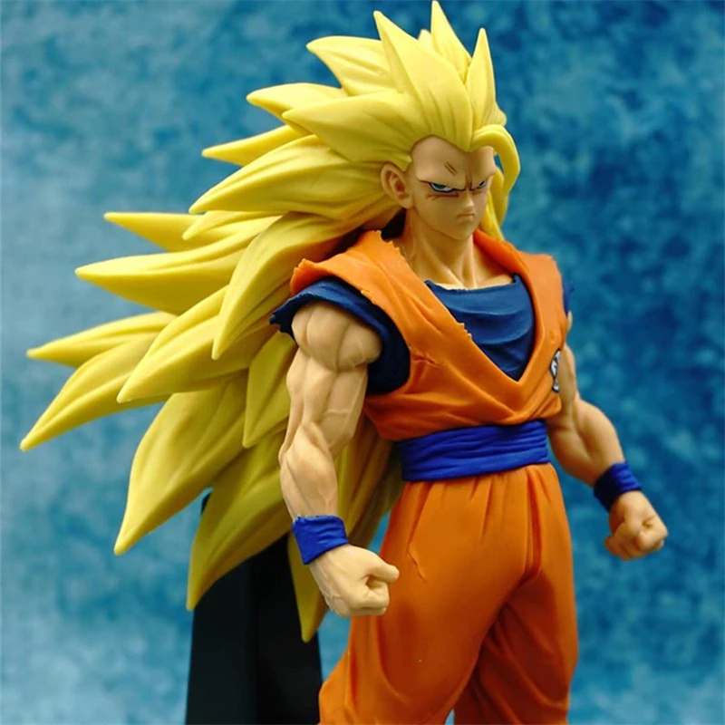 1 шт./лот Super Saiyan 3 Son Gokou Аниме фигурки Dragonball Z DBZ Goku ПВХ Фигурки Коллекционная модель