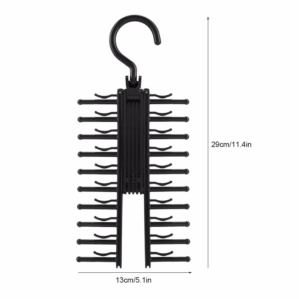 Портативный Регулируемый на 360 градусов вращающийся галстук стойки для пояса крючок для шарфов вешалка держатель Органайзер противоскользящие флокированные Галстуки стойки для одежды