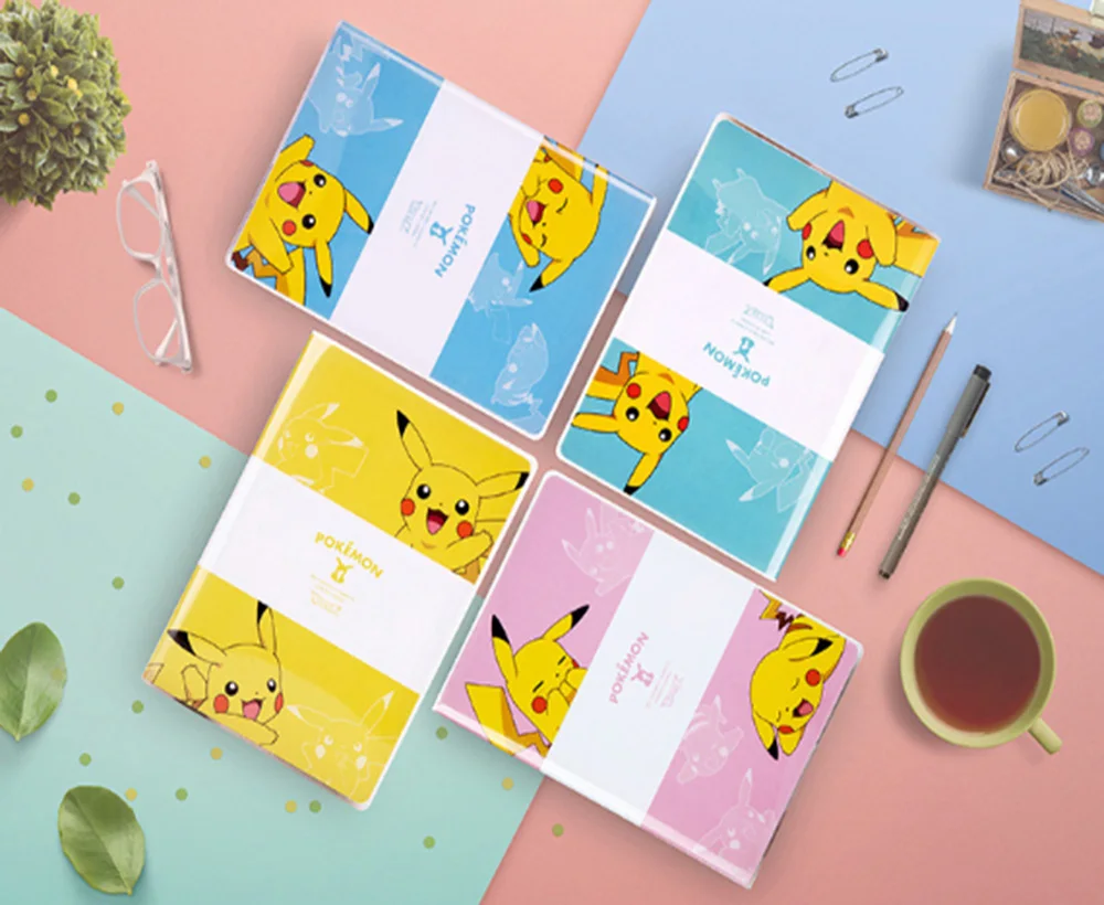 

Kawaii Pikachu Notepad Pokemon Pattern Rubber Sleeve Student Cartoon Diary Planner Notebook School Stationery Supplies