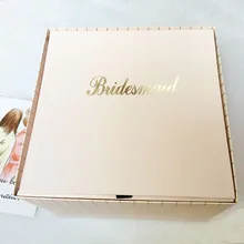 5 шт. в партии, 6 цветов, кастомизированная бумага с логотипом, квадратные складные подарочные коробки, персонализированные, свадебные, день рождения, свадебные, вечерние, подарочная коробка