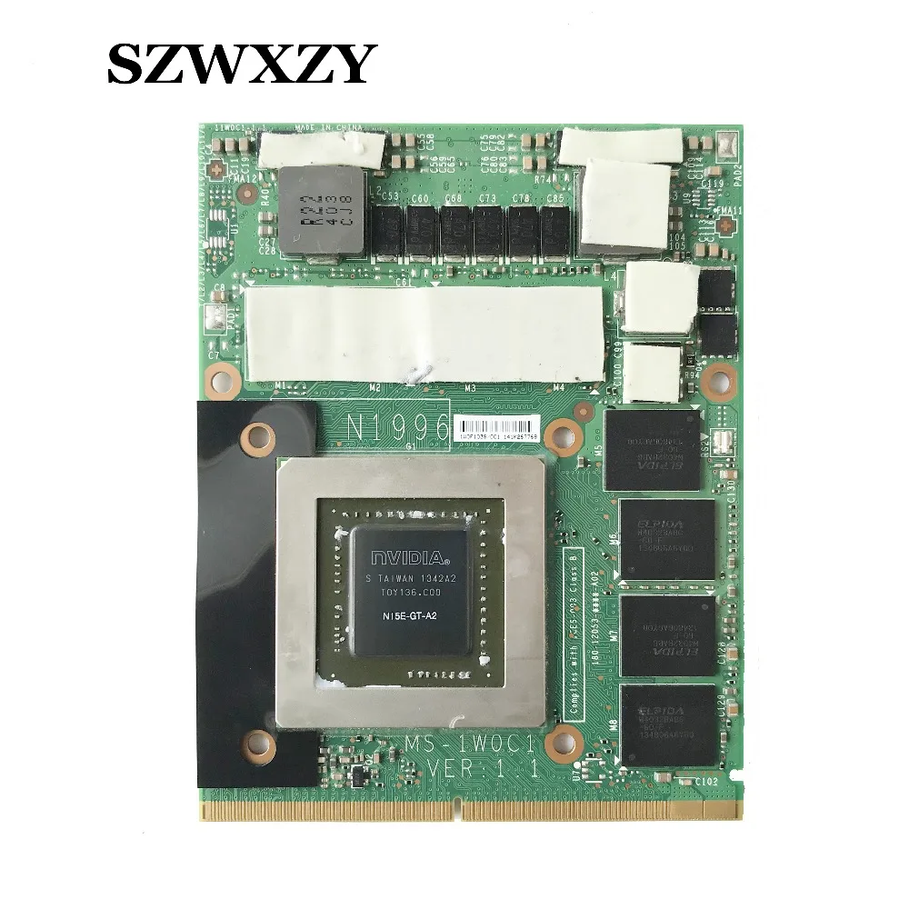 

GTX 870M 6GB DDR5 MS-1W0C1 N15E-GT-A2 VER:1.1 Video VGA CARD FOR MSI GT70 GT60 GX660R GT660 GX680 GT683DX GX780 GT783DX