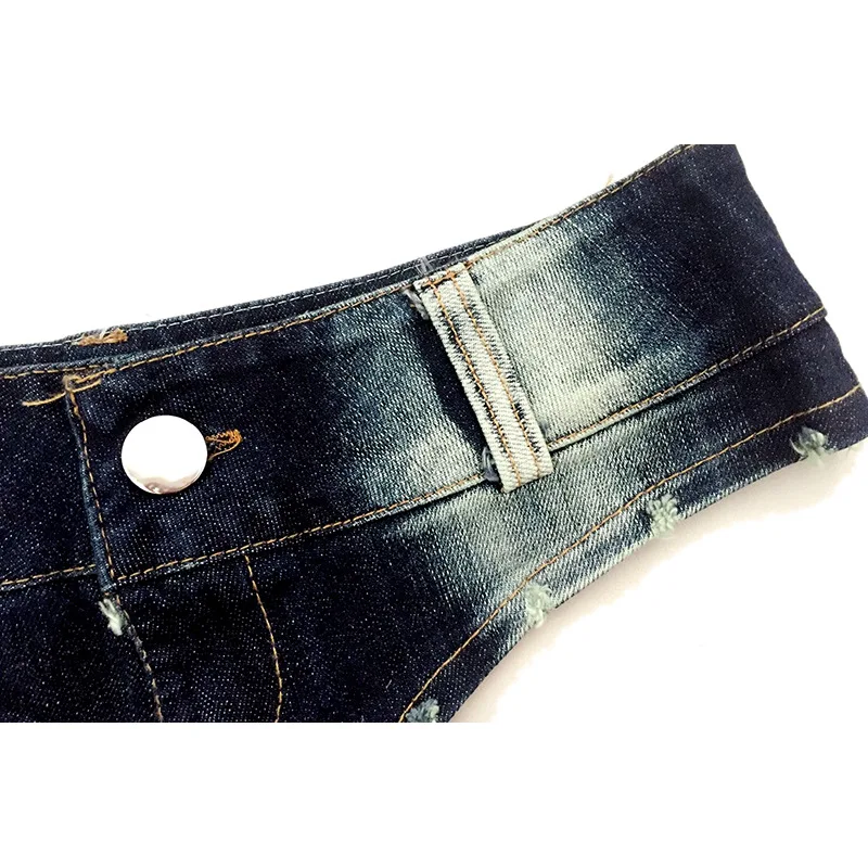 Женские пикантные модные летние джинсовые шорты с низкой талией стрейч Супер Мини Джинсы Клубная одежда Тощий кисточкой шорты AA11287
