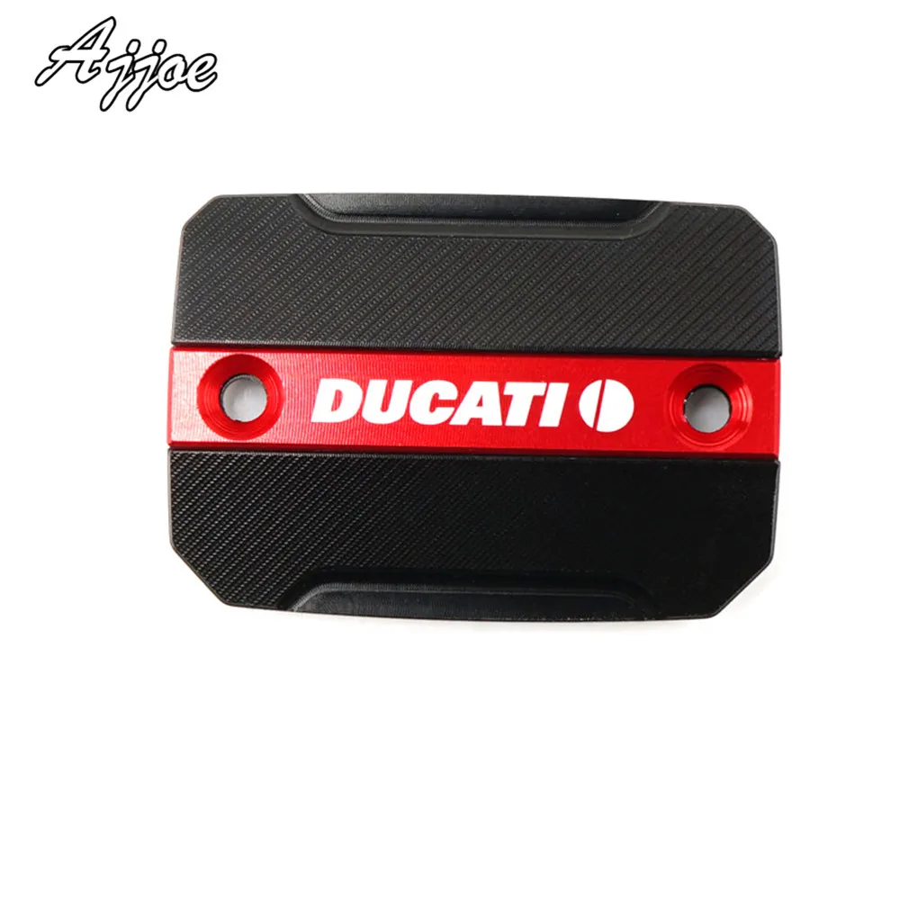 Tanie Motocykl przedni hamulec sprzęgło zbiornik płynu pokrywa dla Ducati Monster 696 Monster 795 Monster 796