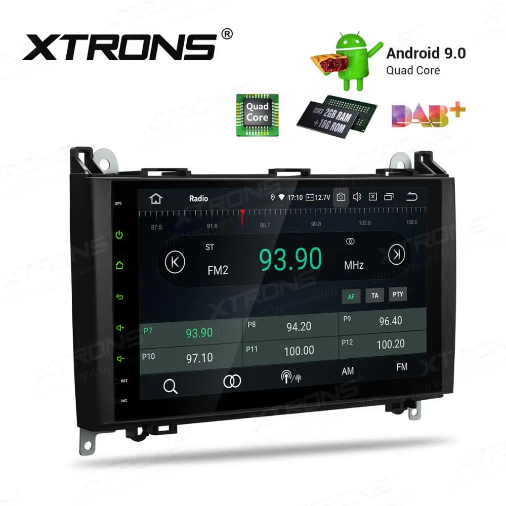 Sale 9" Android 9.0 Pie OS Car Multimedia Navigation GPS Radio for Mercedes-Benz Viano/Vito W639 2006-2018 & A-Class W169 2004-2012 1