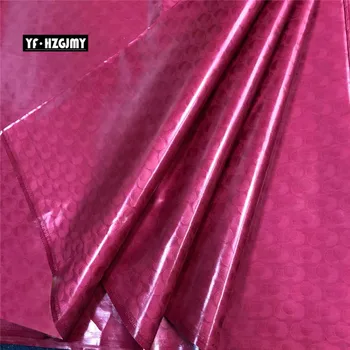 

YF HZGJMY Bazin Riche Getzner Fushia Pink African Wedding Dress Lace 2019 High Quality Guinea Brocade Fabric 10yards/pcs JA305