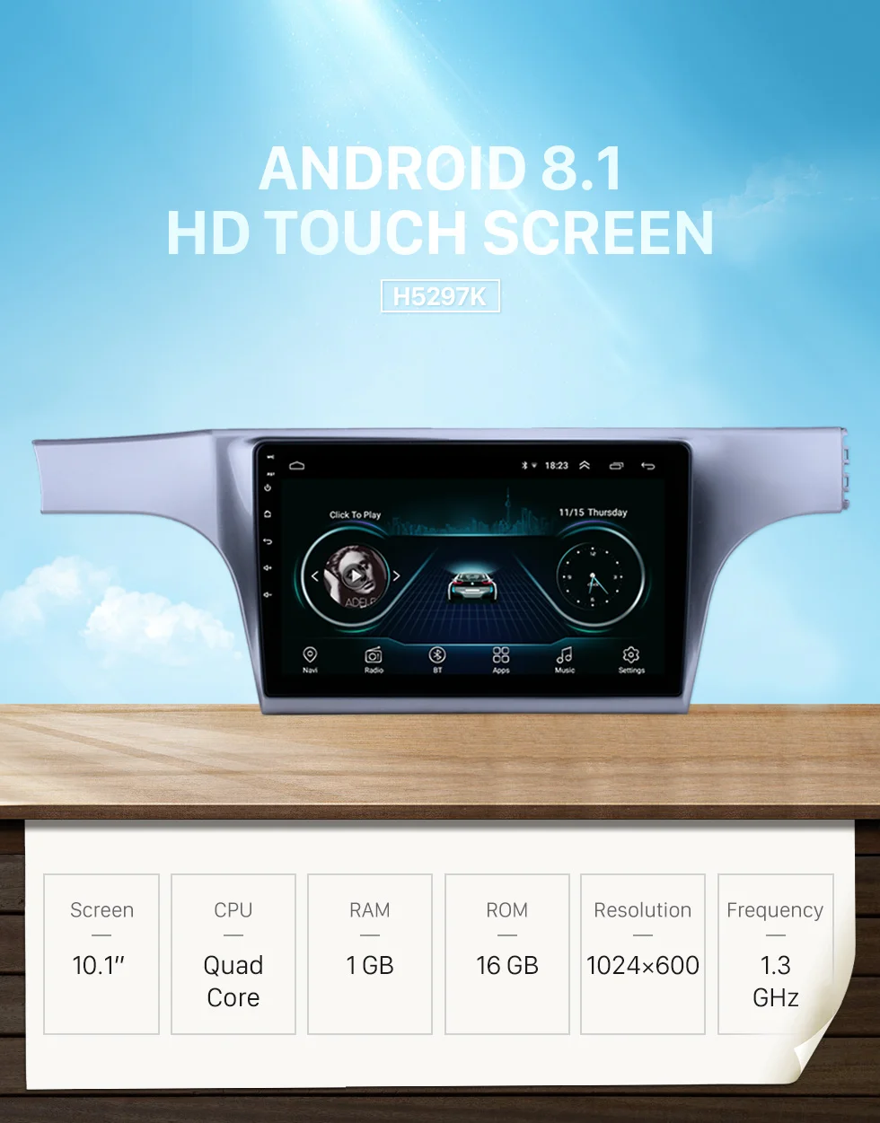 Discount Seicane 2 Din Car Stereo 10.1 inch GPS Android 8.1 HD Touchscreen Radio for VW Volkswagen Lavida 2012-2015 with support Carplay 2